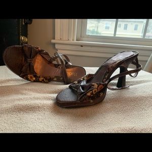 Strappy Floral Heels